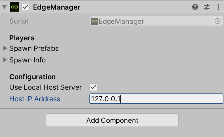 Edge Manager Local Host Settings